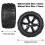 Aimrock 17mm Hex Fälgar och Däck för RC Bil, 4PCS 2