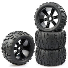 Aimrock 17mm Hex Wheels and Tires RC Truck Tire and Rims w/Foam Inserts for 1/8 Kraton 1/10 Maxx E-Revo 4PCS