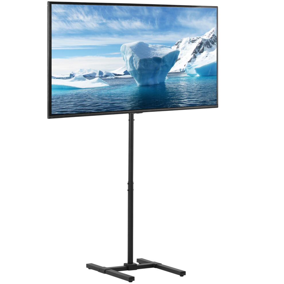 VIVO Extra Tall TV Floor Stand for 13 to 65 inch Screens up to 44 lbs  LCD LED OLED 4K Smart Flat  Curved Monitor Panels  Max VESA 400x400