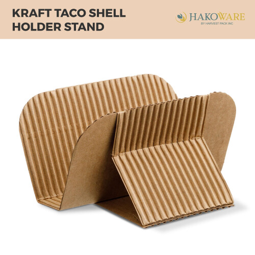 [200 ΤΕΜ] AURA by HARVEST PACK Χάρτινες Θέσεις Taco για Σερβίρισμα 2