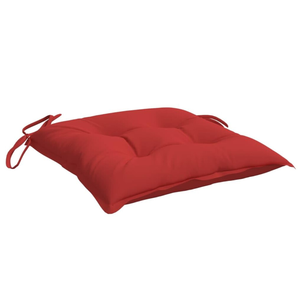 vidaXL Red Chair Cushions 19.7""x19.7""x2.8"" in Oxford Fabric - Perfect for Indoor and Outdoor Seating  Lightweight and Durable  Made from