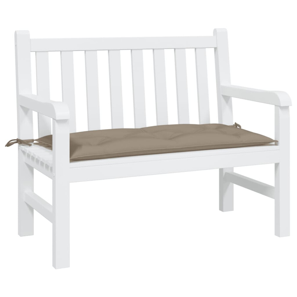 vidaXL Coussin de banc de jardin Taupe 39,4 x 19,7 x 2,8 Tissu Oxford