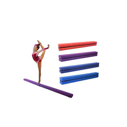 Dripex (Purple) 7FT Folding Gymnastics Balance Beam