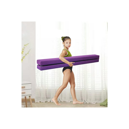 Dripex (Purple) 7FT Folding Gymnastics Balance Beam 2