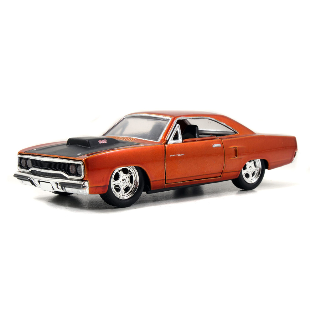 Fast & Furious 1:32 Dom's Plymouth Road Runner Die-cast Car  Toys for Kids and Adults(Copper)