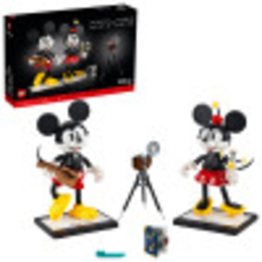 LEGO Disney Mickey Mouse & Minnie Mouse Buildable Characters (43179)  Classic-Style Mickey Mouse Collectible Adult Building Kit  New 2021 (1