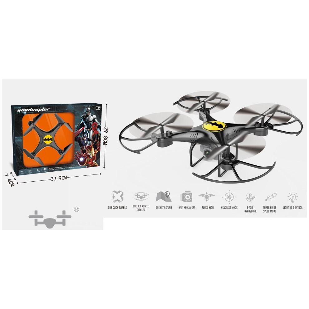 Sammar Gifts Batman 2.4G Gyroscope Rc Drone Quadcopter Toys Drone Helicopter Kids