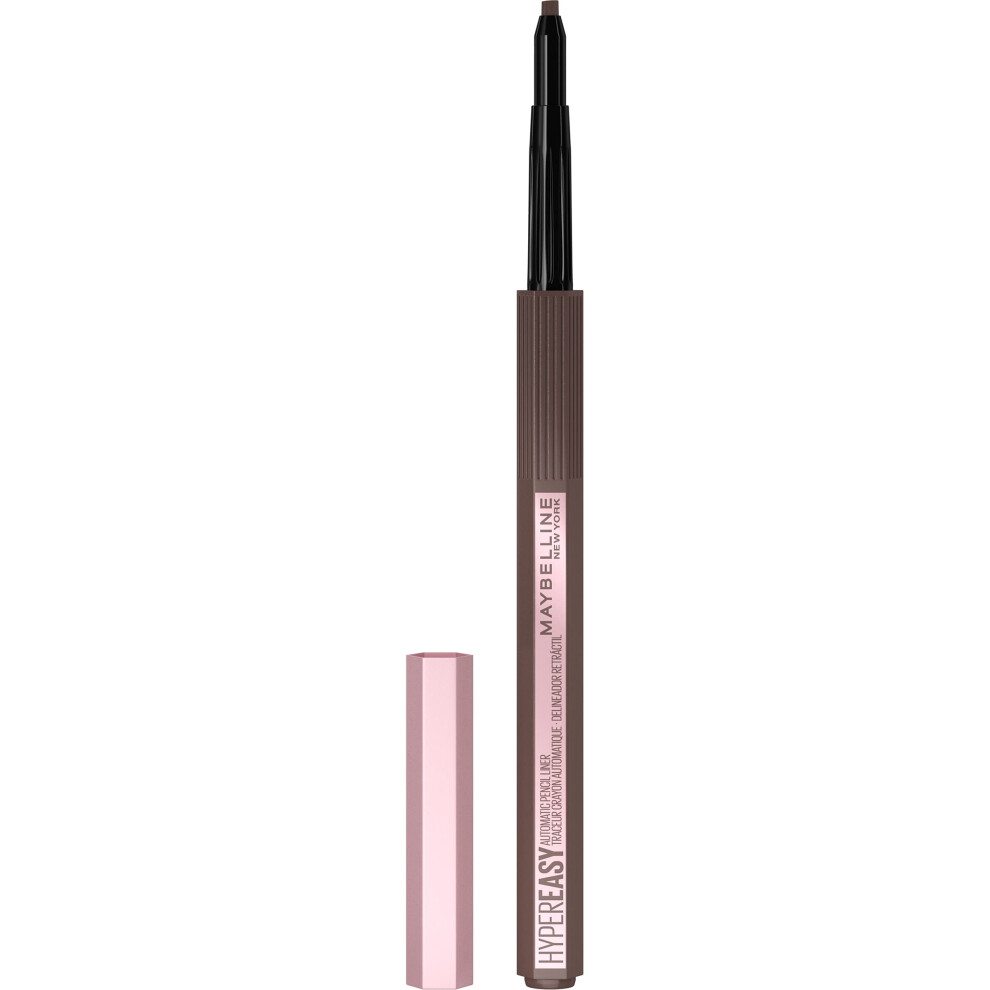 Maybelline New York Hyper Easy No Slip Pencil Eyeliner Makeup  Medium Brown  0.001 oz.