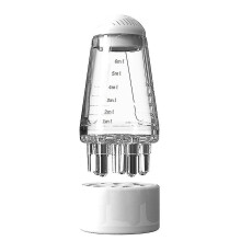(Clear) Roll-on Hair Scalp Applicator Comb Hair Growth Serum Oil Dispenser Portable Hair Roots Massage Comb