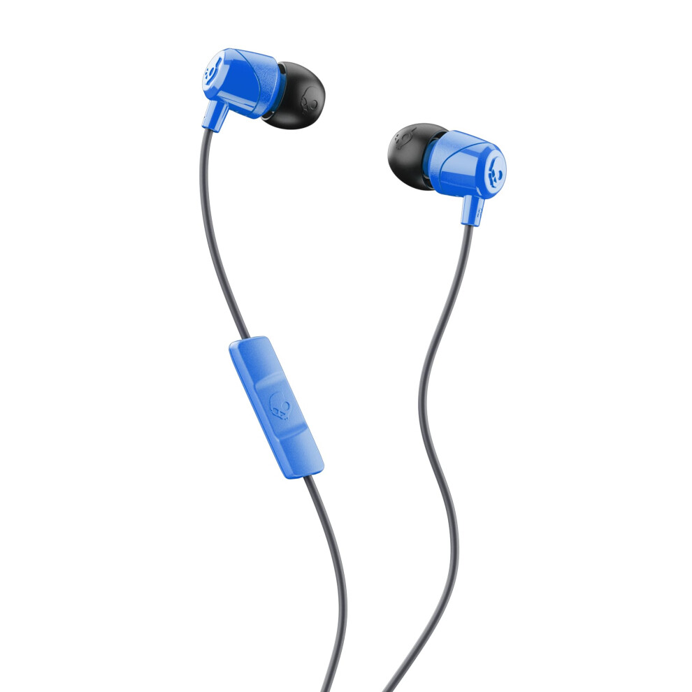 Skullcandy Jib In-Ear Wired Earbuds  Noise Isolating  Microphone  Works with Bluetooth Devices and Computers - Cobalt Blue