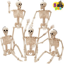 JOYIN 5 STK Justerbar Halloween Skelet Decor 16 Tommer Fuld Krops Justerbare Led H?ngende Skeletter til Halloween Dekorationer Kirkeg?rd Rekvisit