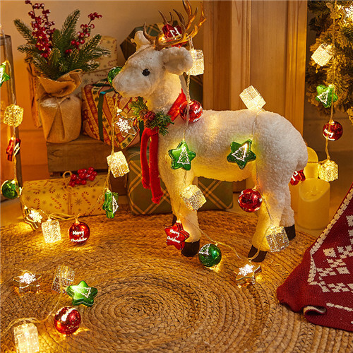 9.84ft 20LED Star Snowflake Led String Lights Battery operated 1