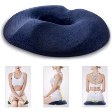 Donut Tailbone Pillow Hemorrhoid Pillow - Pain Relief Hemmoroid Treatment, Bed