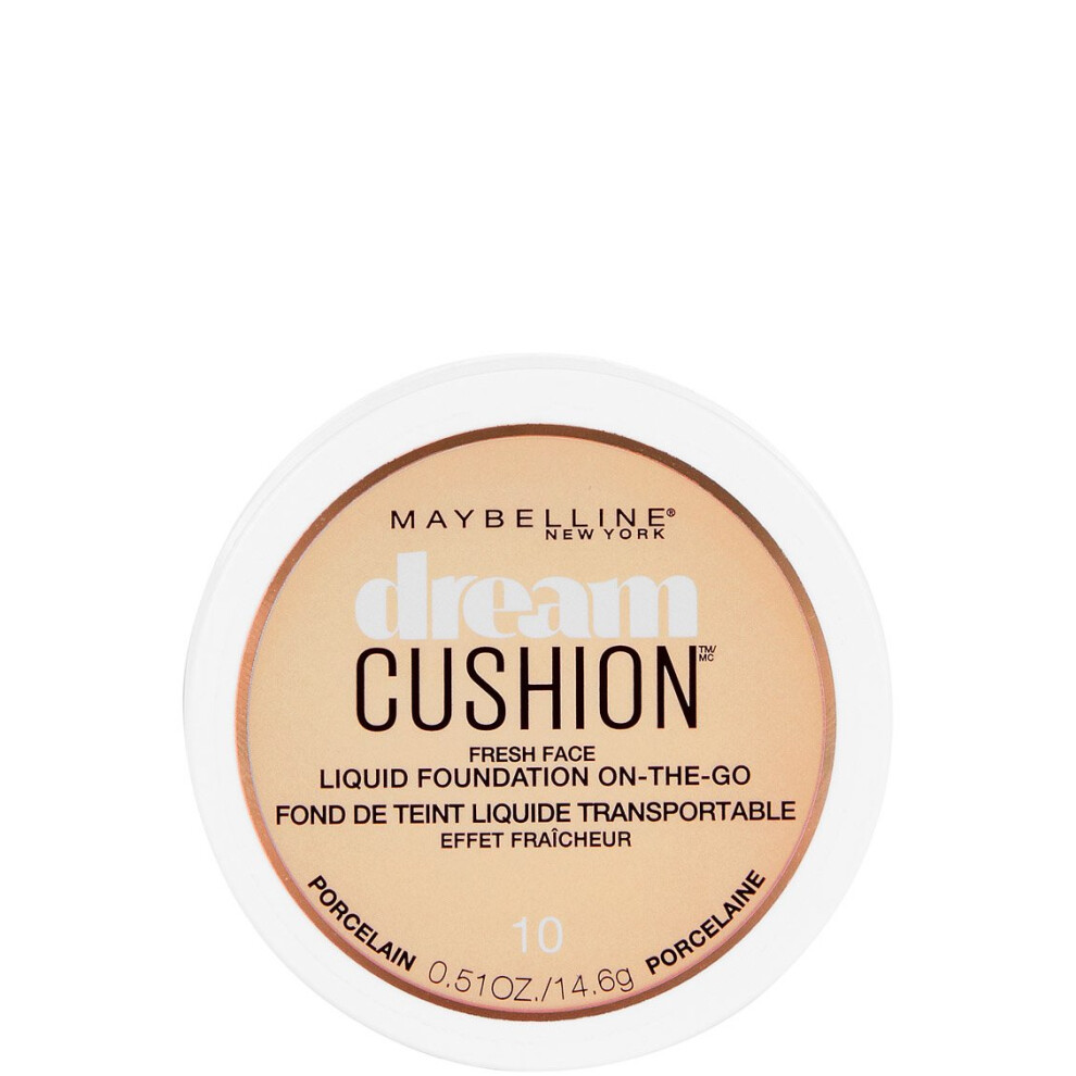 Maybelline New York Dream Cushion Fresh Face Liquid Foundation  Porcelain  0.51 Ounce