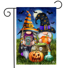 Briarwood Lane Halloween Gnomes Garden Flag Humor Spooky 12.5"""" x 18""""