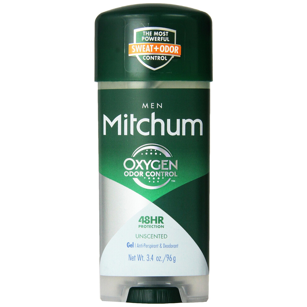 Mitchum Advanced Control Unscented Gel  Anti-Perspirant & Deodarant 3.4 oz (Pack of 6)