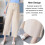 (XXL, Apricot) Summer Ice Silk Spring And Summer Wide-leg Pants Nine-point Pants Tide Mother Wear Straight Tube Loose Stomach Lift Pants 3