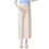 (XXL, Apricot) Summer Ice Silk Spring And Summer Wide-leg Pants Nine-point Pants Tide Mother Wear Straight Tube Loose Stomach Lift Pants 1