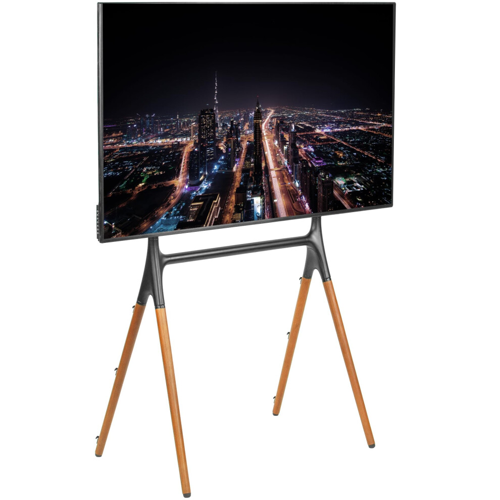 VIVO Artistic Easel 49 to 70 inch LED LCD Screen  Studio TV Display Stand  Adjustable TV Mount with 4 Legs STAND-TV70A