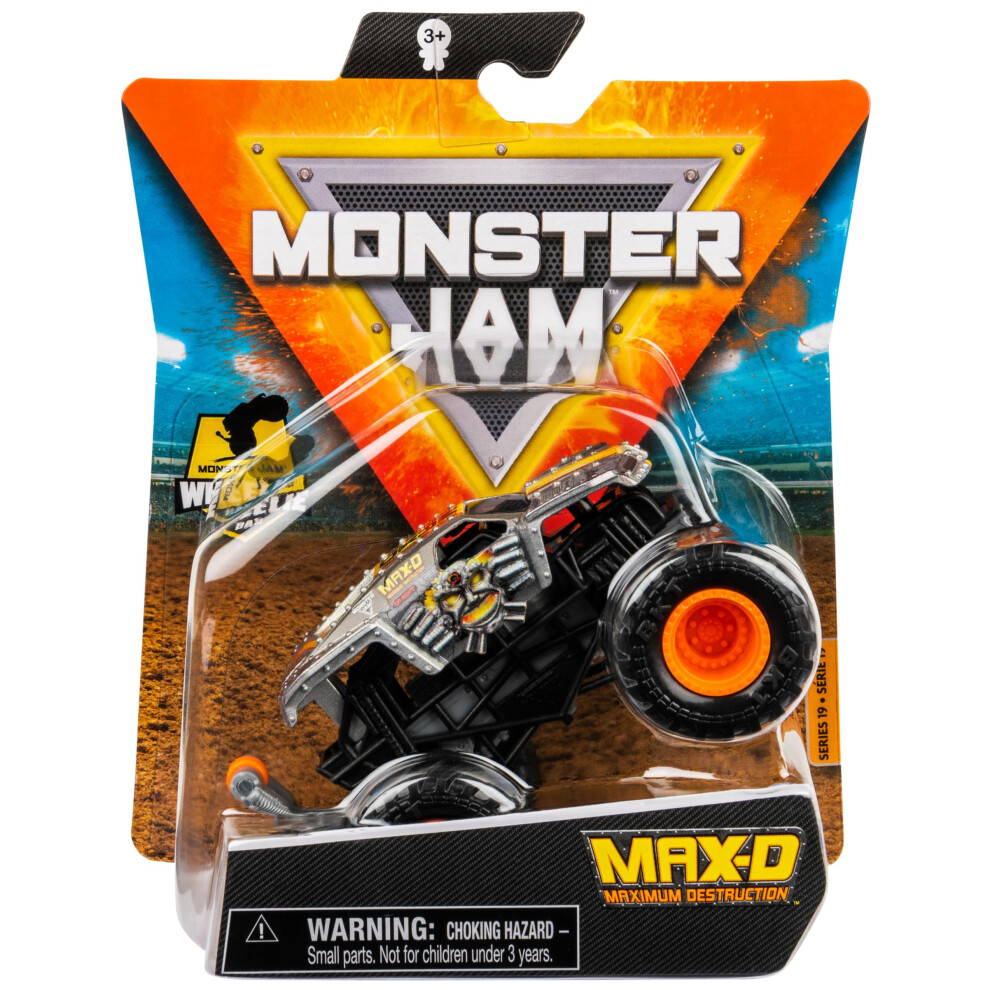 Monster Jam  Official Max D Monster Truck  Die-Cast Vehicle  Legacy Trucks Series  1:64 Scale