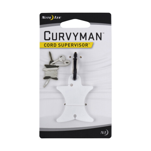 Nite Ize Nite Ize Curvyman Καλωδιοοργανωτής Ακουστικών, Συμπαγής, Ανθεκτικός και Ελαφρύς, Λευκός