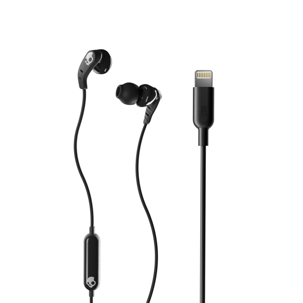 Skullcandy Set XT Lightning In-Ear Wired Earbuds  Microphone  Works with iPhone - True Black