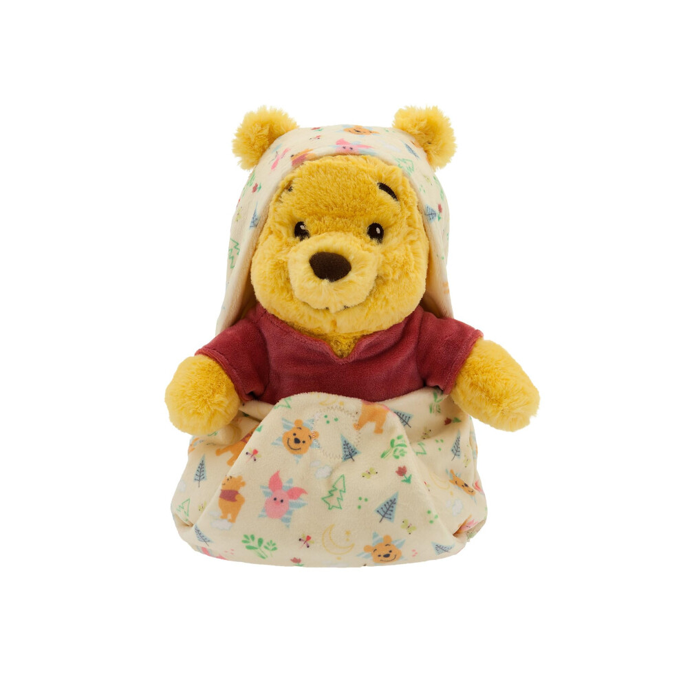 Disney Store Official Babies Collection: 10-Inch Winnie The Pooh Plush in Swaddle - Official Soft Toy for Fans & Kids