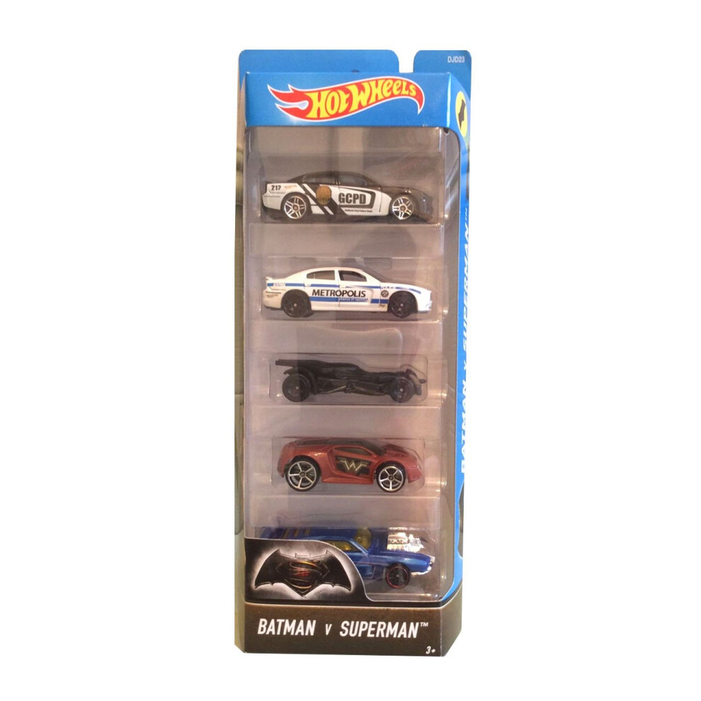 Hot Wheels Batman v Superman Vehicle (5 Pack)