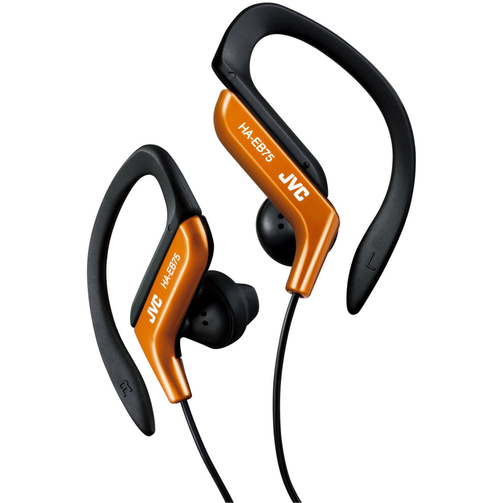 JVC HAEB75D Sports Clip Headphone  Orange  4.40 x 1.60 x 3.90 inches