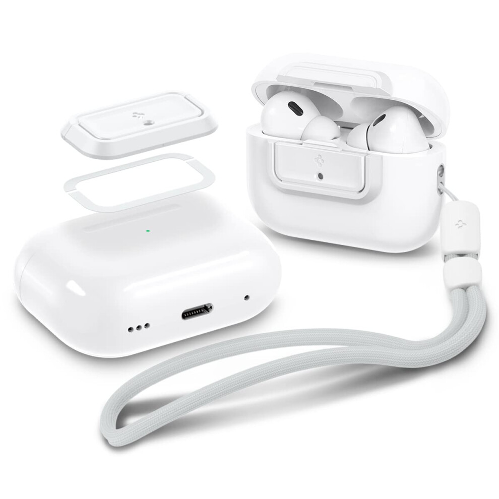 Spigen Lock Fit M [EZ FIT] Locking Device Compatible with AirPods Pro 2nd Generation/AirPods Pro Case Lock with Lanyard [includes Installati