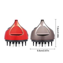 (Red) Electric Scalp Applicator Liquid Comb Hair Scalp Essential Oil Liquid Guiding Comb Hair Growth Serum Oil Apply Hair Care