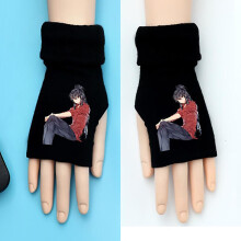 (One Size, 20) Japanese Anime Inuyasha Half Finger Gloves Fans Boys Girls Autumn Winter Warm Cartoon Mittens Gift Gloves Cosplay