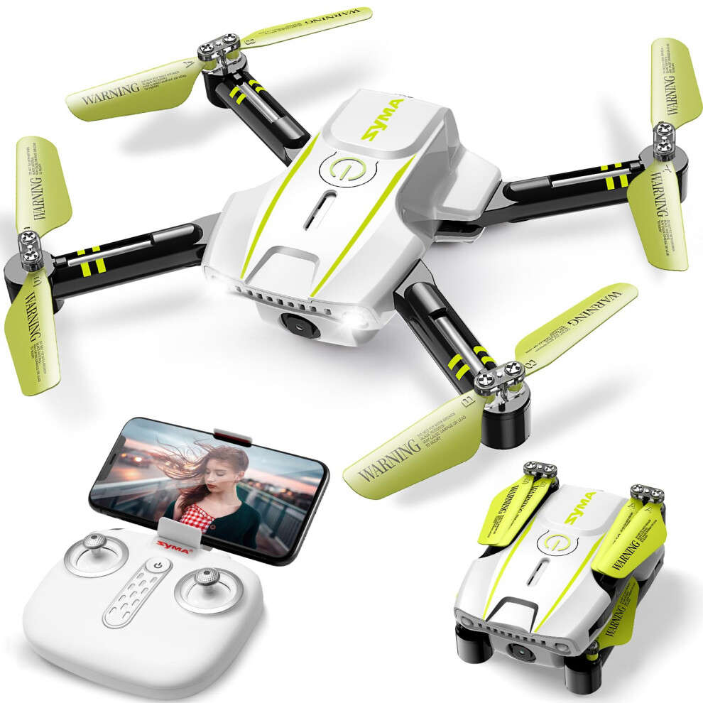 SYMA Mini Drone with Camera for Adults Kids-720P FPV Camera Drones with Remote Control RC Quadcopter with Headless Mode  One Key Start  Spee