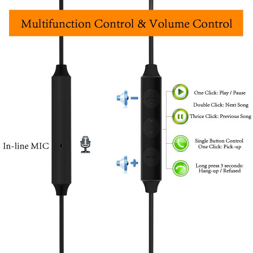 Cuffie da Sonno, MAXROCK Auricolari In-ear Ultra Morbidi con Microfono e Controllo Volume 1