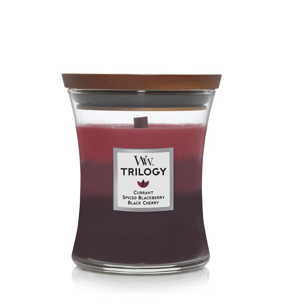 WoodWick Medium Hourglass Candle  Sun Ripened Burrs - Premium Soy Blend Wax  Pluswick Innovation Wood Wick  Made in USA