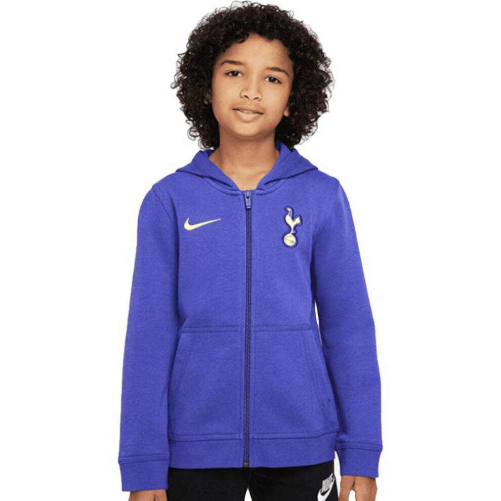 (XL Youth (13-15 Years)) Tottenham Hotspur Purple Kids Fleece Hoodie 22/23