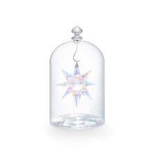 SWAROVSKI Christmas Ornament  125th Anniversary Engraved Annual Edition 2020  Glass Jar & Star Set