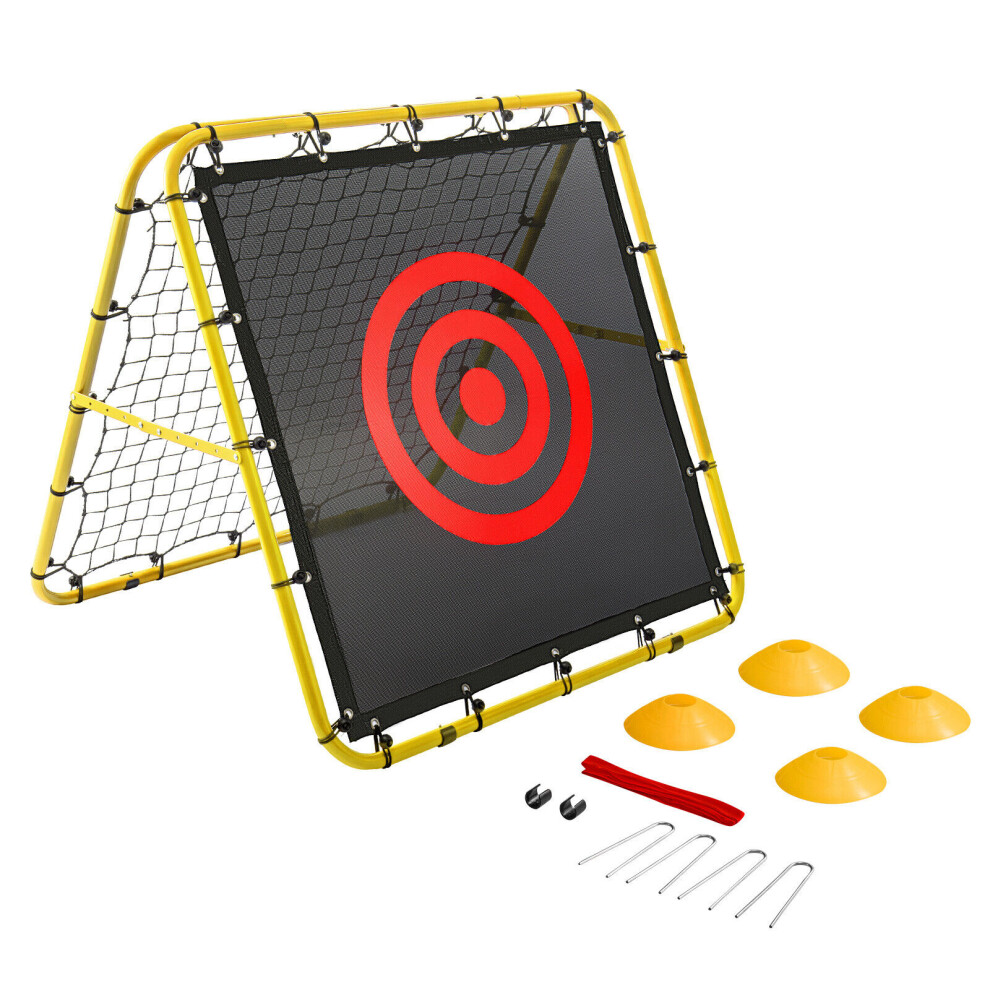 Double-Sided Football Training Net Soccer Target Goal Rebounder