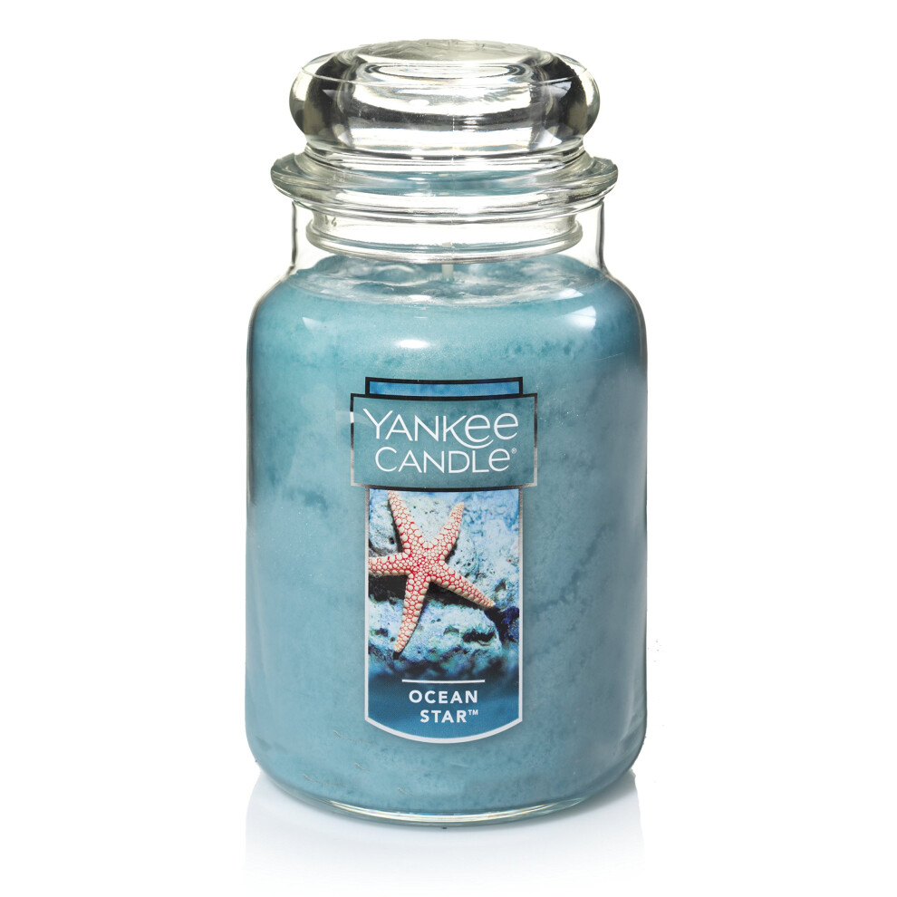 Yankee Candle Ocean Star Scented  Classic 22oz Large Jar Single Wick Candle  Over 110 Hours of Burn Time