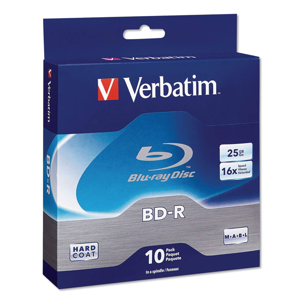 Verbatim BD-R 25GB 16X Disc Spindle  Box of 10