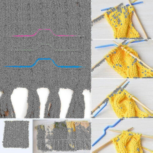 63 Pcs Knitting Kit - Knitting Tools With Tool Kit Accessories Box And 2 Knitting Hooks 1