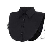 (Only 1 Black) 2 Pieces Fake Collar Detachable Blouse Dickey Collar Half Shirts False Collar For Women Favors