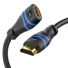BlueRigger HDMI Extension Cable (25FT 4K 60Hz HDMI Extender Cord Male to Female Adapter High Speed 18Gbps) - Compatible with Xbox Roku