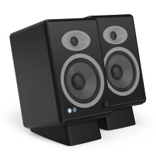 HumanCentric Desktop Speaker Stands Wedge Desk Speaker Stands for Medium Speakers Anti Vibration Silicone Angle Wedge Speaker Riser for Co