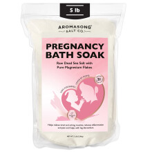 Aromasong Totes Meer Schwangerschaftsbad 5 LB - Unparfümiert mit reinem Magnesium und Mineralien - Für Schwangerschaft & Postpartum