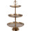 3 Layer Etagere Gold Iron Display Stand 50cm Tall Versatile Elegant Decor 1