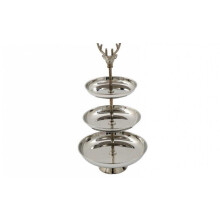 48cm 3 Tier Stag Silver Stand Aluminium Decorative Cake Dessert Display