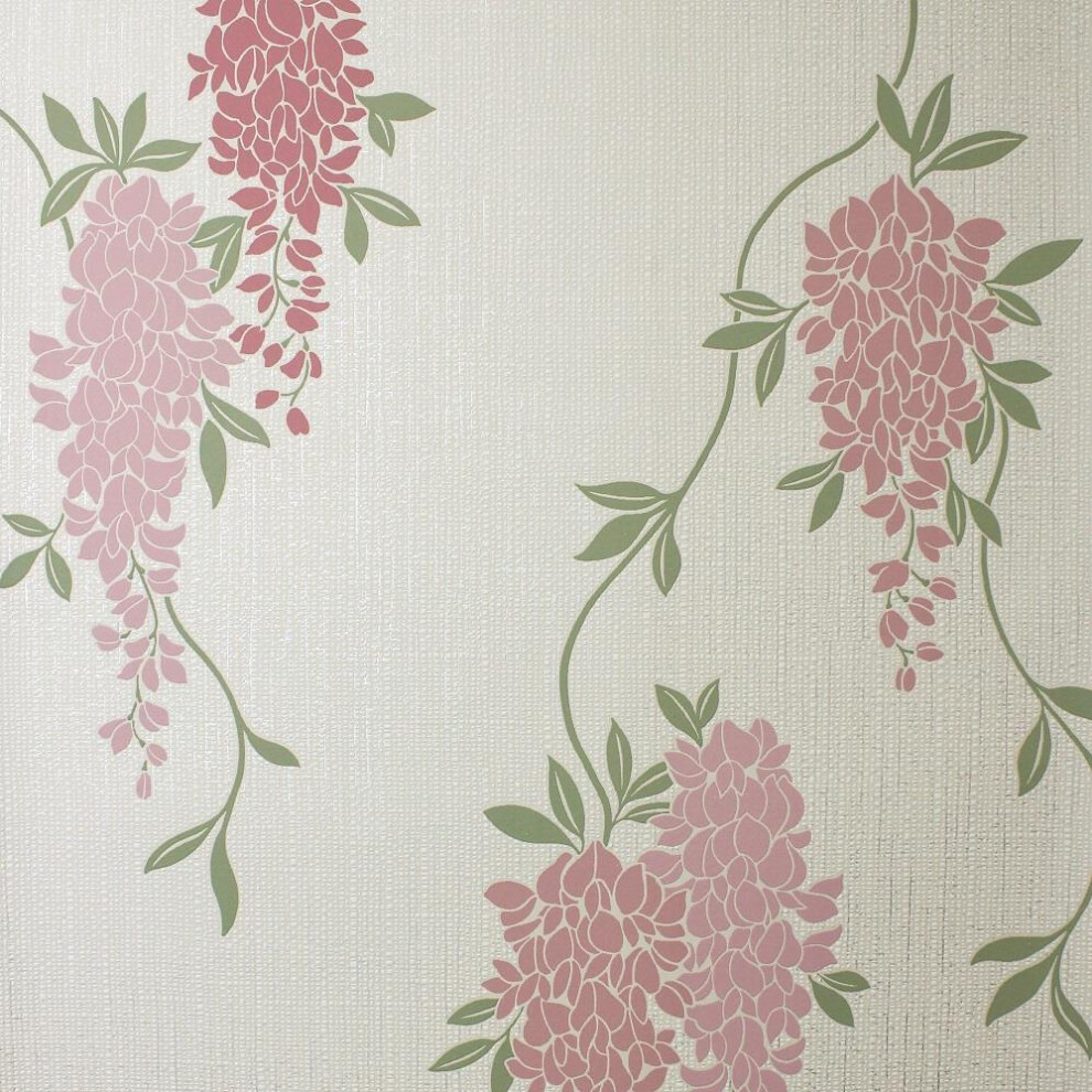 Fine Decor - Wallpaper - Pink - Botanical - Wisteria - Image 6