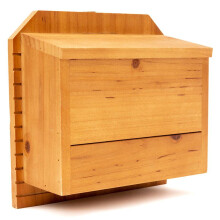 Wildlife Bat BoxWildlife Bat House Natural Wood Bat Box for Garden Outdoor Bat Conservation 21cm
