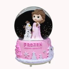 100MM Creative Music Box, Snow Globes for Girls with Colorful Lights& Automatic Snowfall Music Snowball, Home Decor